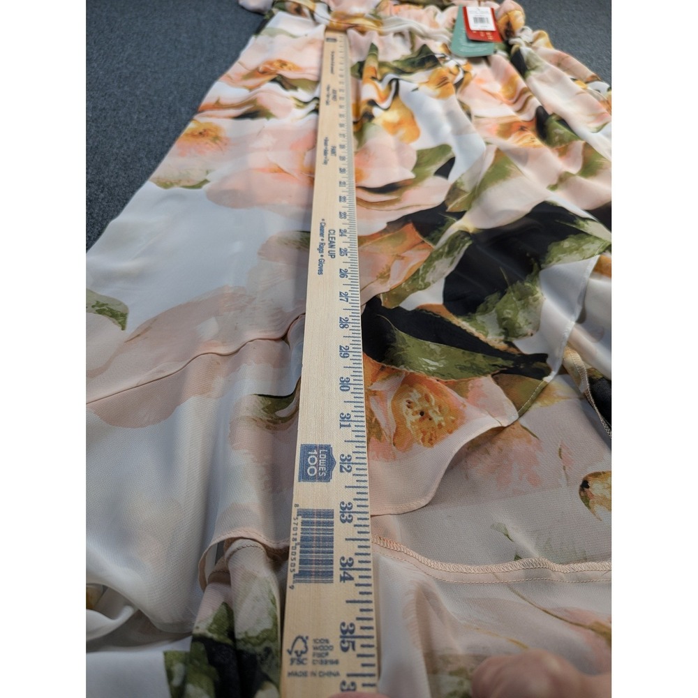 Signature by Sangria Woman Floral High Low Maxi Dress Honeysuckle 20W NWT - Picture 9 of 10